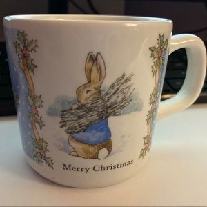 Peter rabbit merry christmas mug 1996